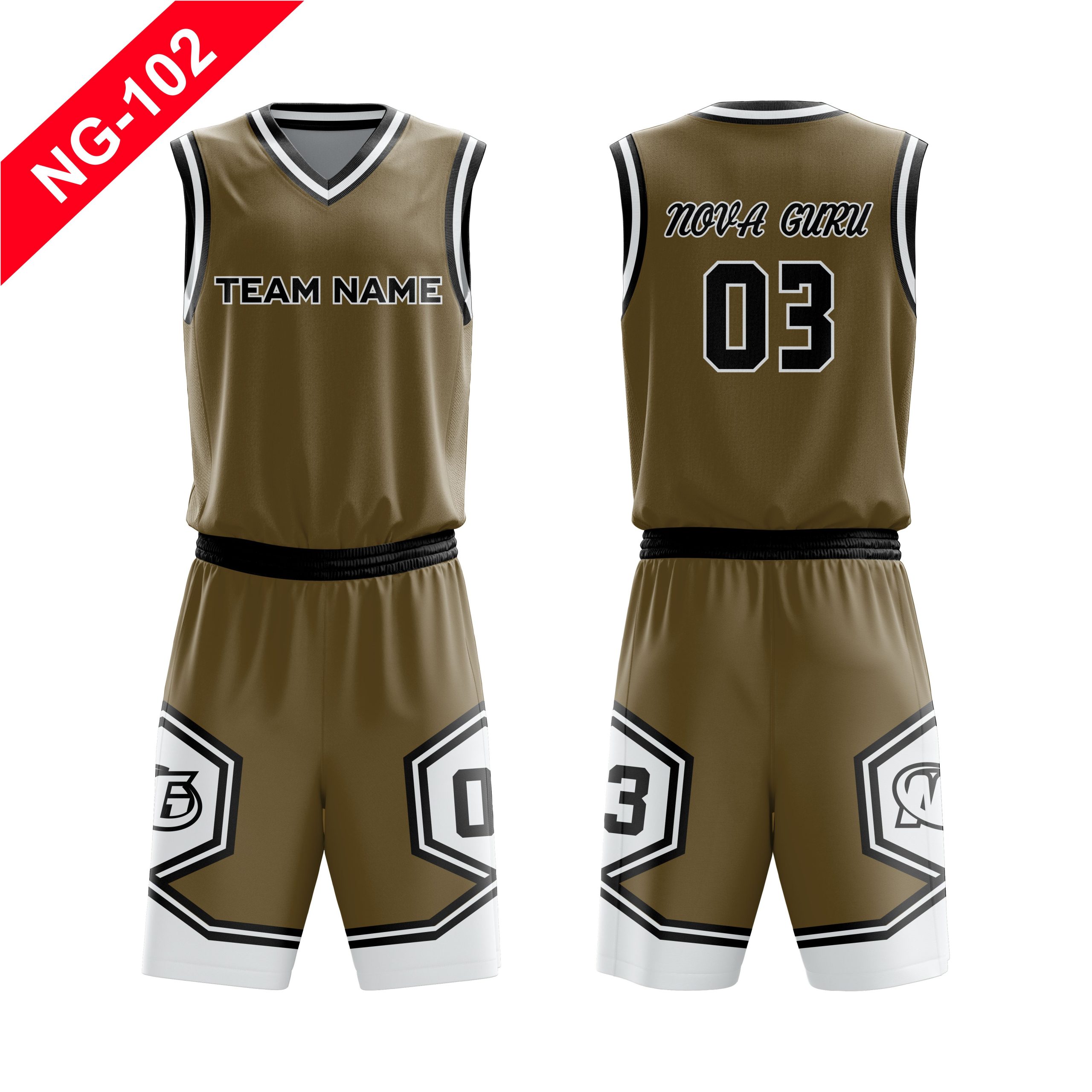 Nova Guru custom yellow and blue basketball uniform manufacturer in Sialkot, Pakistan